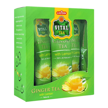 Vital Ginger Tea With Lemon, 10-Sachets - Main Image