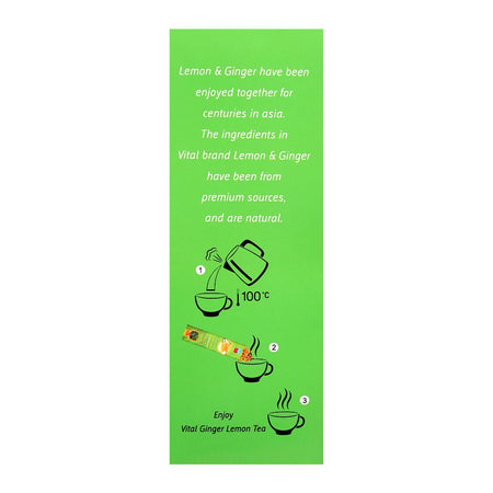 Vital Ginger Tea With Lemon, 10-Sachets - Image 3