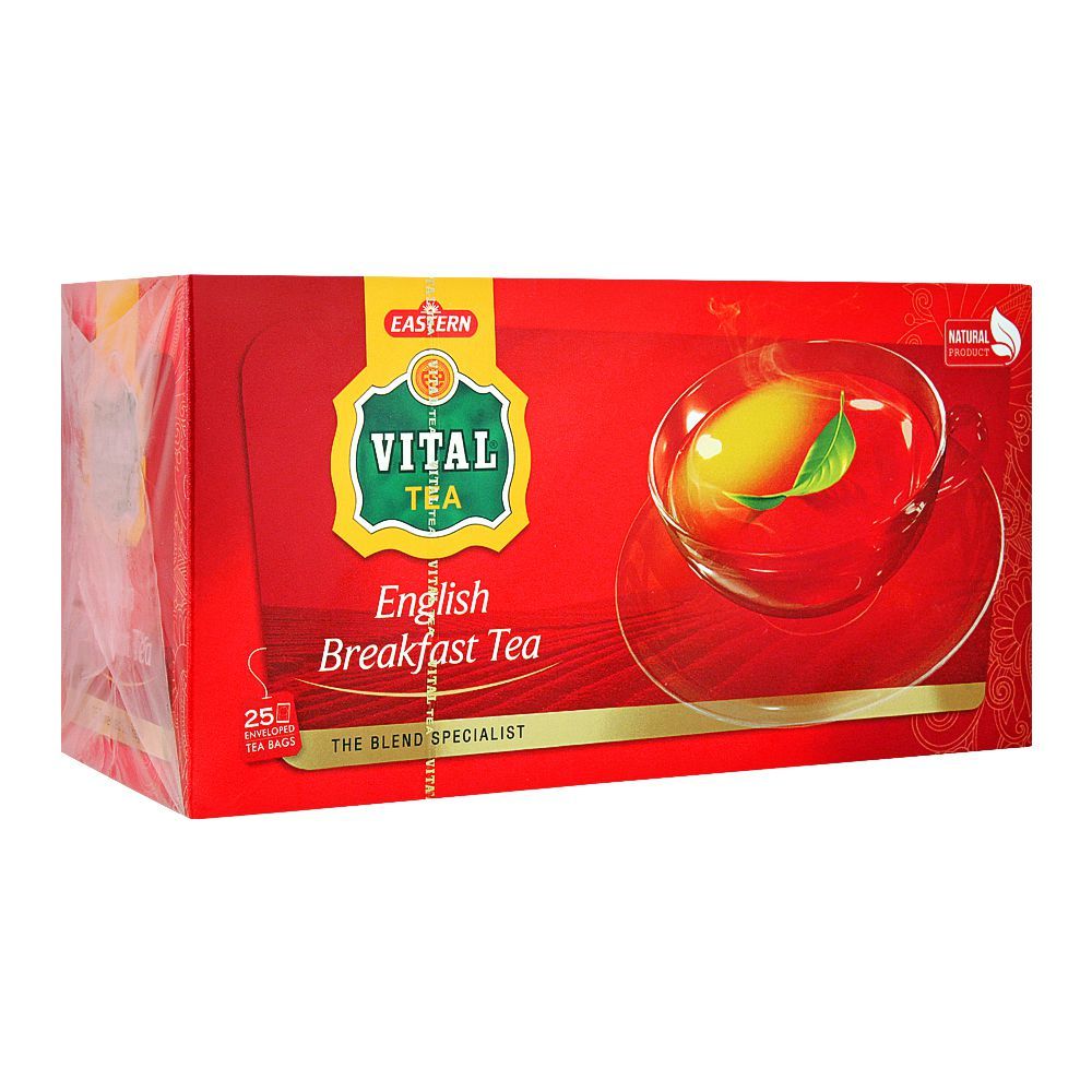 Vital English Breakfast Tea Bags, 25-Pack - Main Image