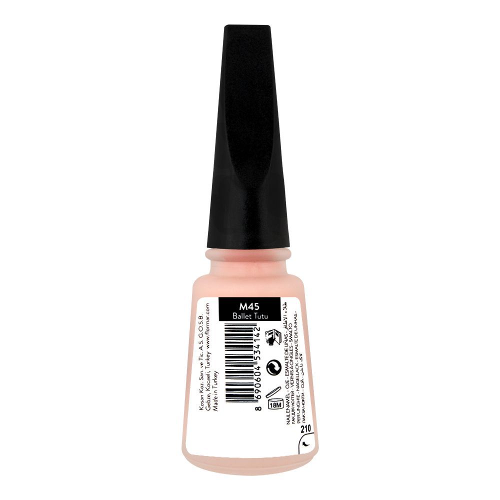 Flormar Matte Nail Enamel, M45 Ballet Tutu, 11ml - Image 2