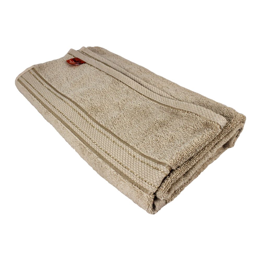 Cotton Tree Combed Cotton Face Towel, 40x60cm, Light Brown - Image 2