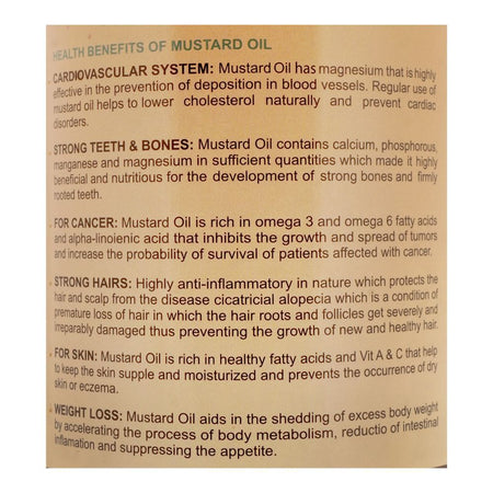 Prism Organic Mustard Oil, Bottle, 250ml - Image 3