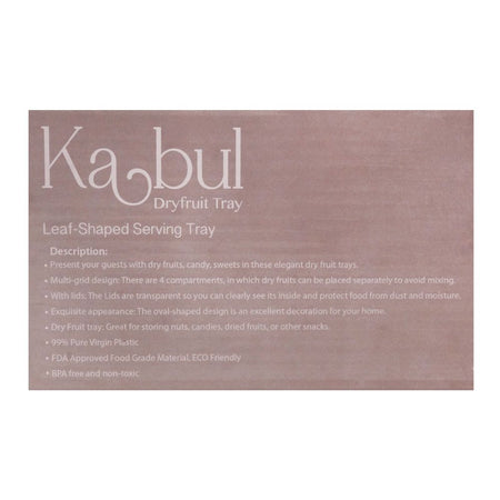 Appollo Kabul Dry Fruit Tray, White - Image 3