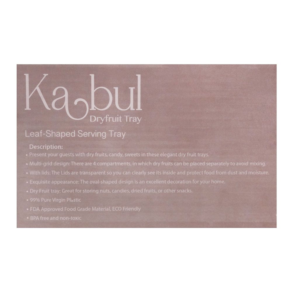 Appollo Kabul Dry Fruit Tray, White - Image 3