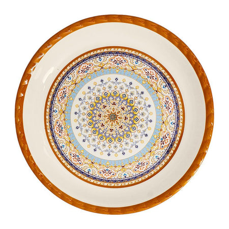 Sky Melamine Thal, Small, Golden, 12 Inches, Elegant Serving Plate, Durable Design - Image 2