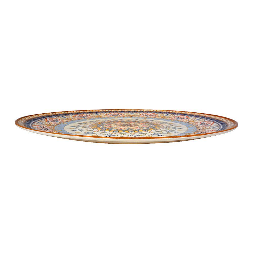 Sky Melamine Thal, Large, Golden, 18 Inches, Elegant Serving Plate, Durable Design - Main Image