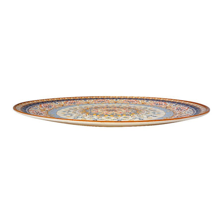 Sky Melamine Thal, Large, Golden, 18 Inches, Elegant Serving Plate, Durable Design - Main Image