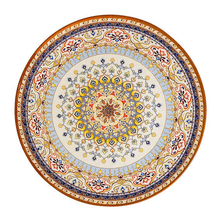 Sky Melamine Thal, Large, Golden, 18 Inches, Elegant Serving Plate, Durable Design - Image 2