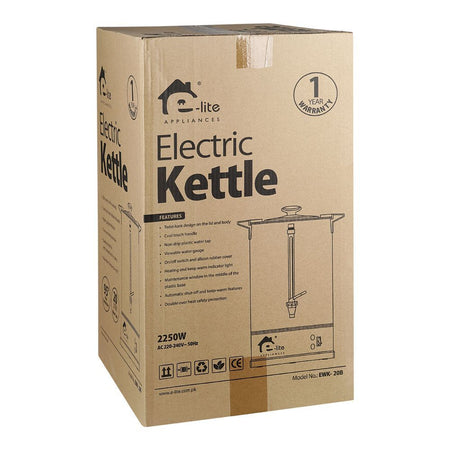 E-Lite Electric Kettle, 2250W, 20 Liter Capacity, EWK-20B - Image 2