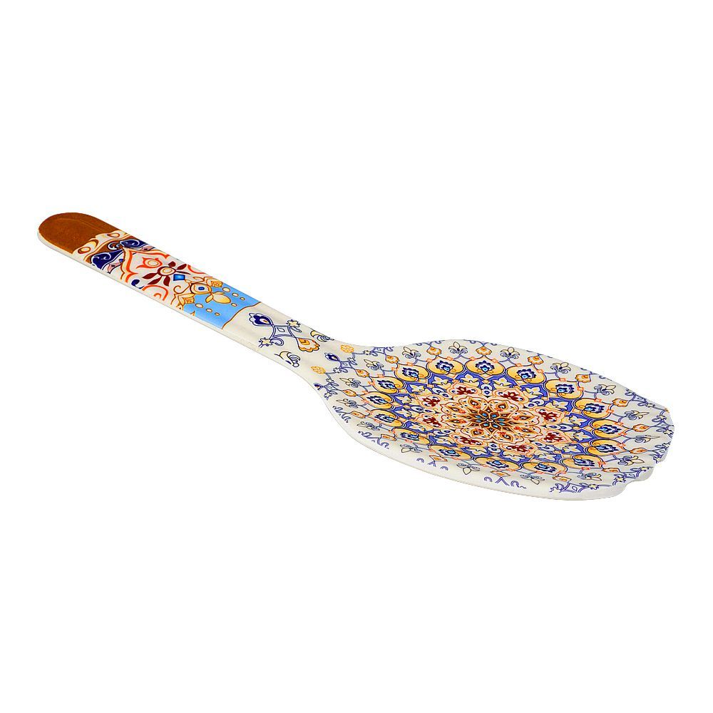 Sky Melamine Big Rice Spoon, Golden, Elegant Design, Durable Kitchen Utensil - Main Image
