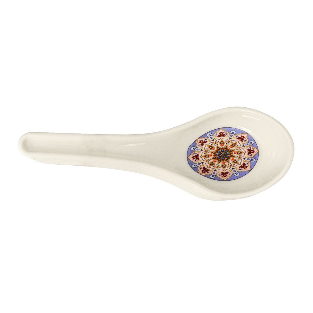 Sky Melamine Soup Spoons, Golden, Elegant Cutlery Set, Durable Design, 6-Pack - Image 2