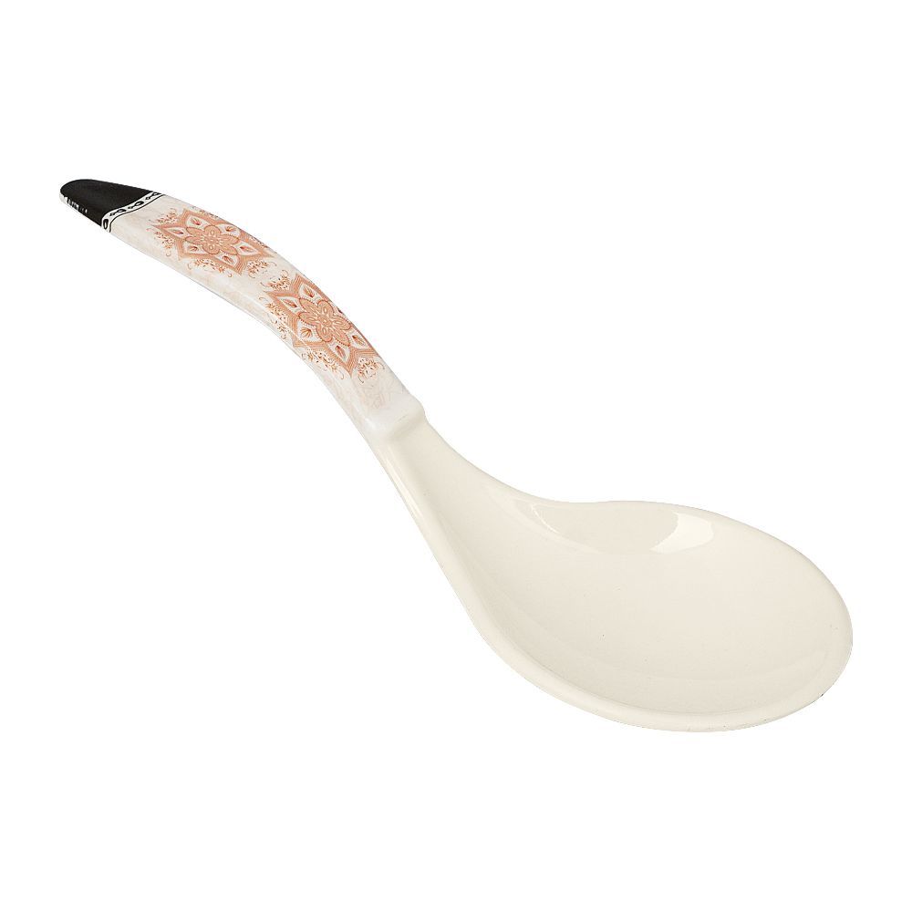 Sky Melamine Big Soup Spoon, Black, Classic Design, Durable Kitchen Utensil - Main Image