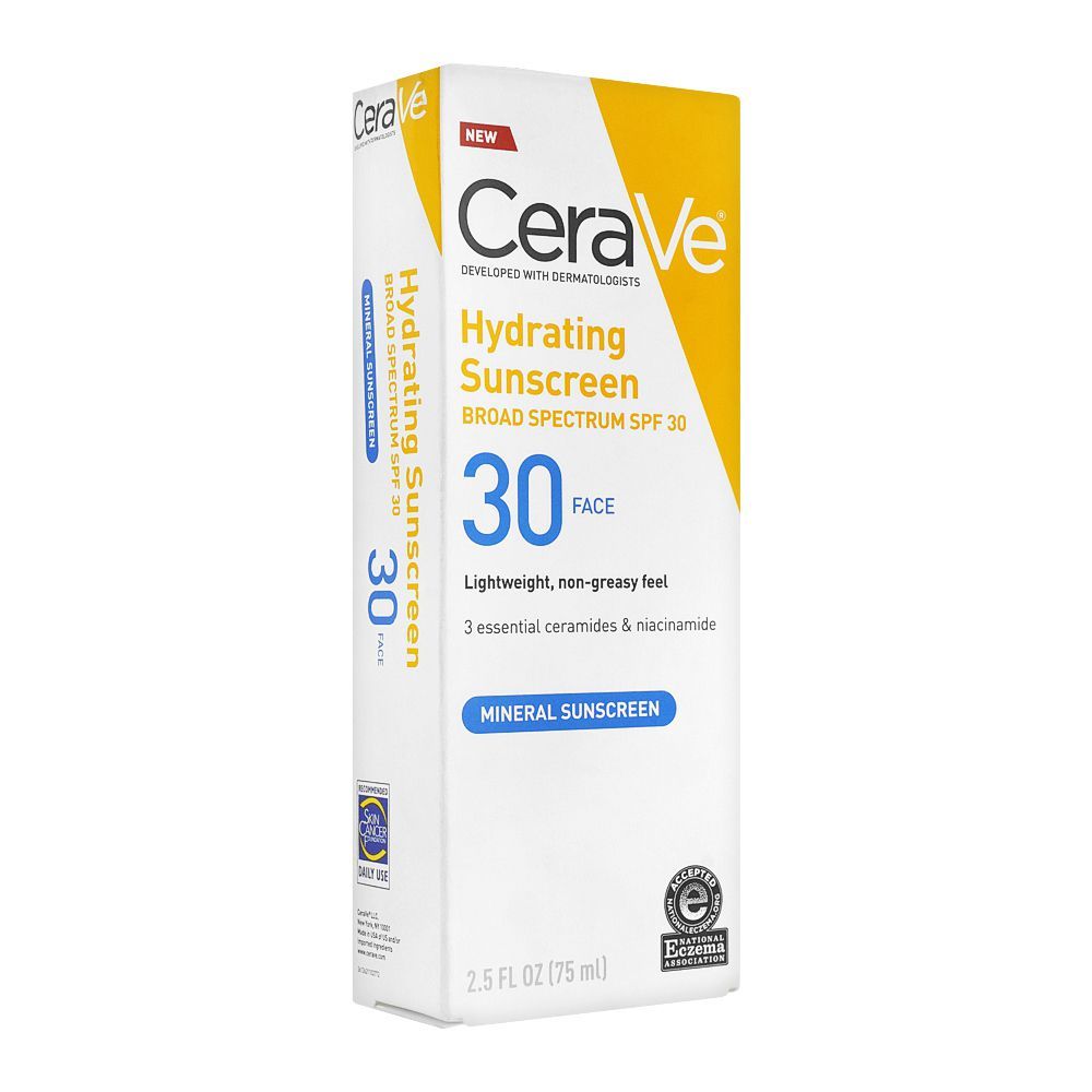 CeraVe Hydrating Sunscreen Broad Spectrum, SPF-30, 75ml - Image 2