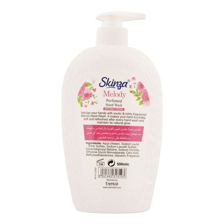 Skinza Melody Antibacterial Perfumed Hand Wash, 500ml - Image 2