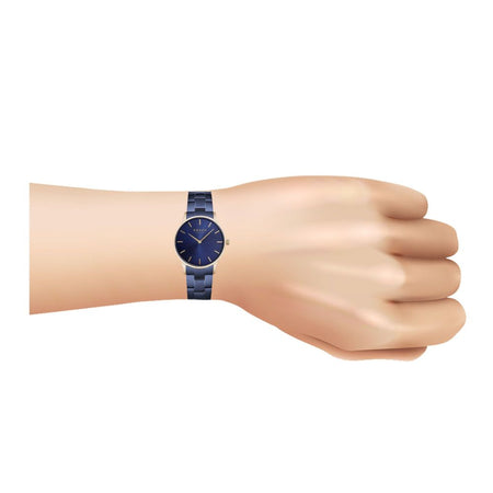 Obaku Women's Fawn Round Dial With Navy Blue Background & Bracelet Analog Watch, V247LXVLSL - Image 2