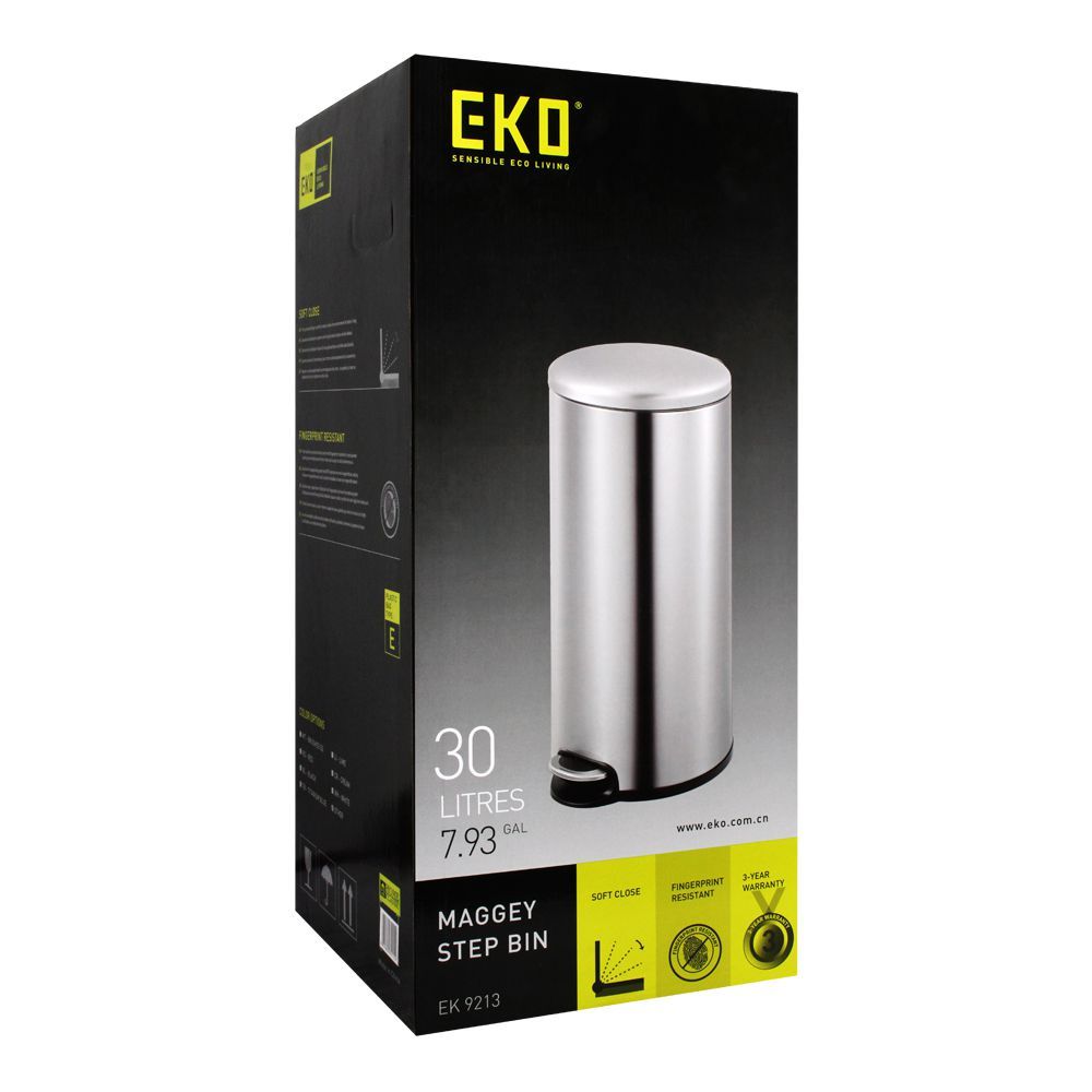 EKO Maggey Step Dustbin, 30 Liters, Sea Golden Color, EK9213-30L - Image 4