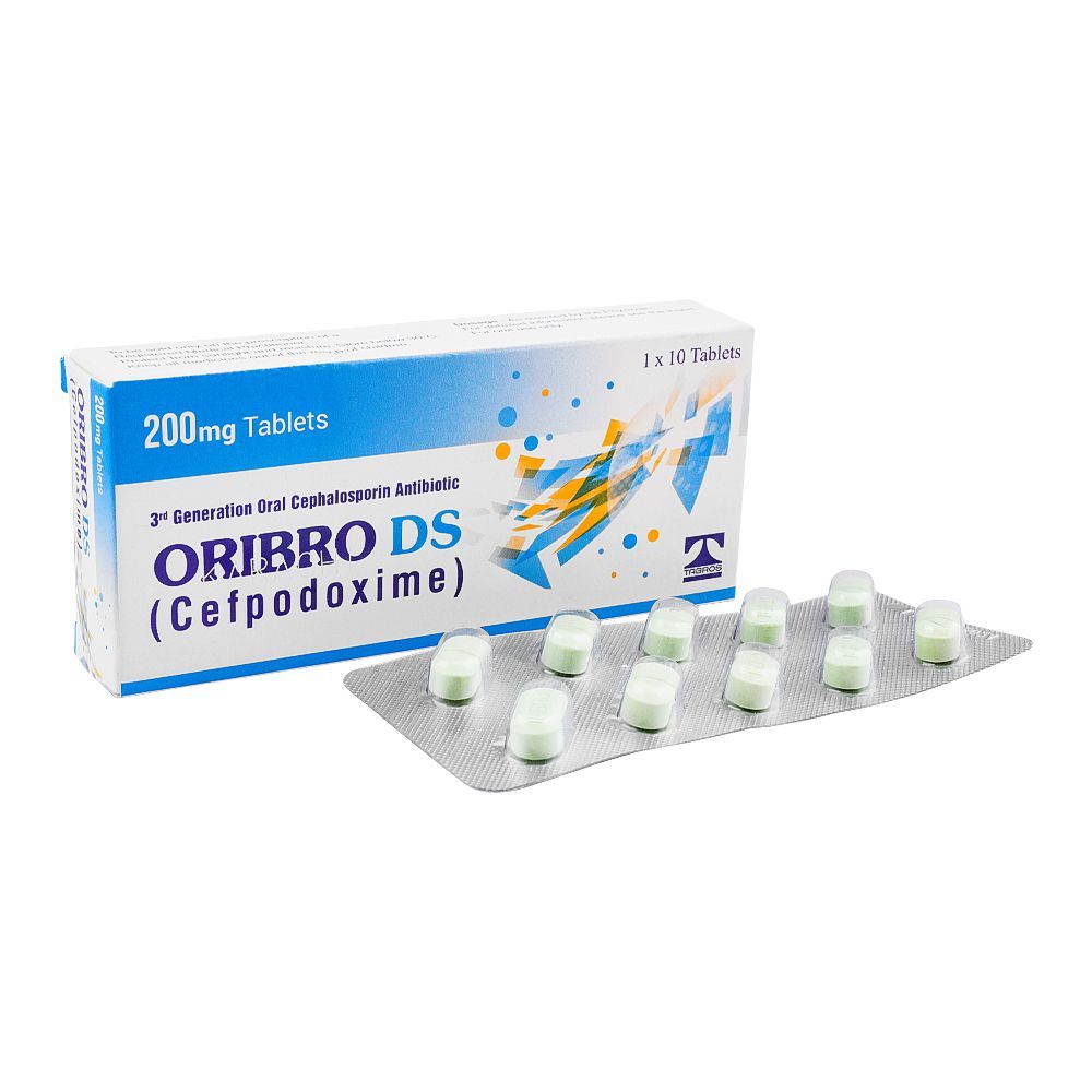 Tabros Pharma Oribro DS Tablet, 200mg, 10-Pack - Main Image