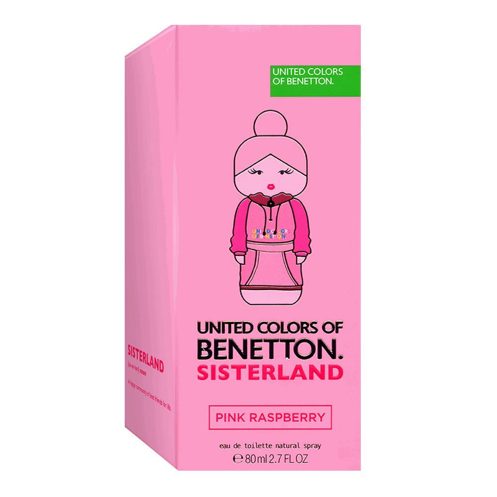 United Colors Of Benetton Sisterland Pink Raspberry EDT, Fragrance For Women, 80ml - Image 2