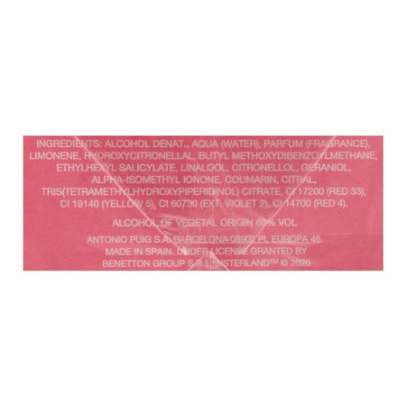 United Colors Of Benetton Sisterland Pink Raspberry EDT, Fragrance For Women, 80ml - Image 4