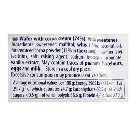 Lago Mini Party Cocoa Wafers Sugar Free, 125g - Image 7