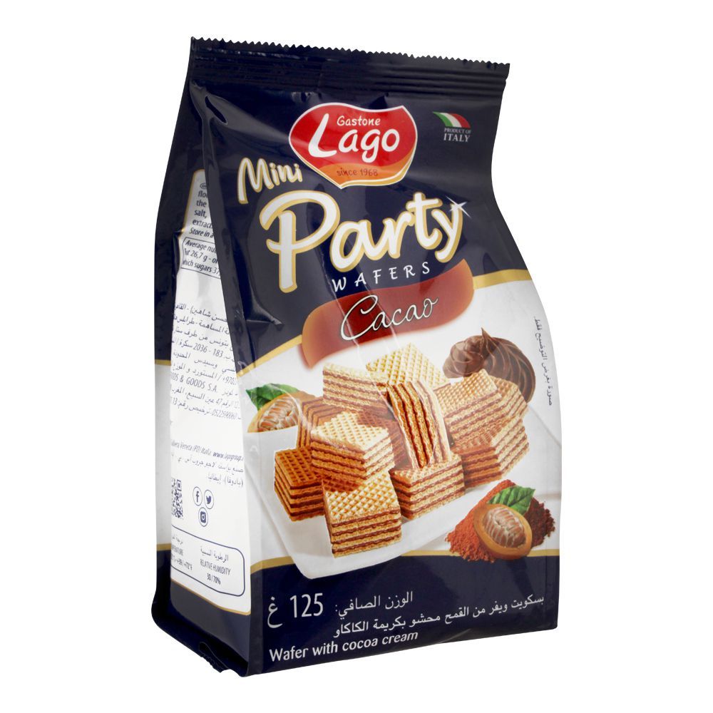 Lago Mini Party Cocoa Wafers, 125g - Main Image