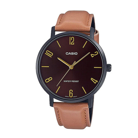 Casio Men's Band Analog Watch, MTP-VT01BL-5BUDF - Main Image