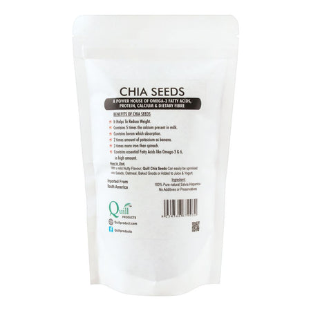 Quill Organic Chia Seeds, 250g - Image 2