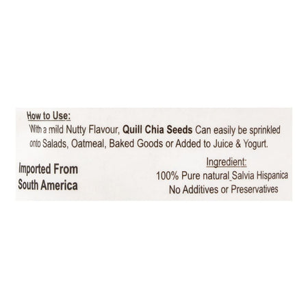Quill Organic Chia Seeds, 250g - Image 4