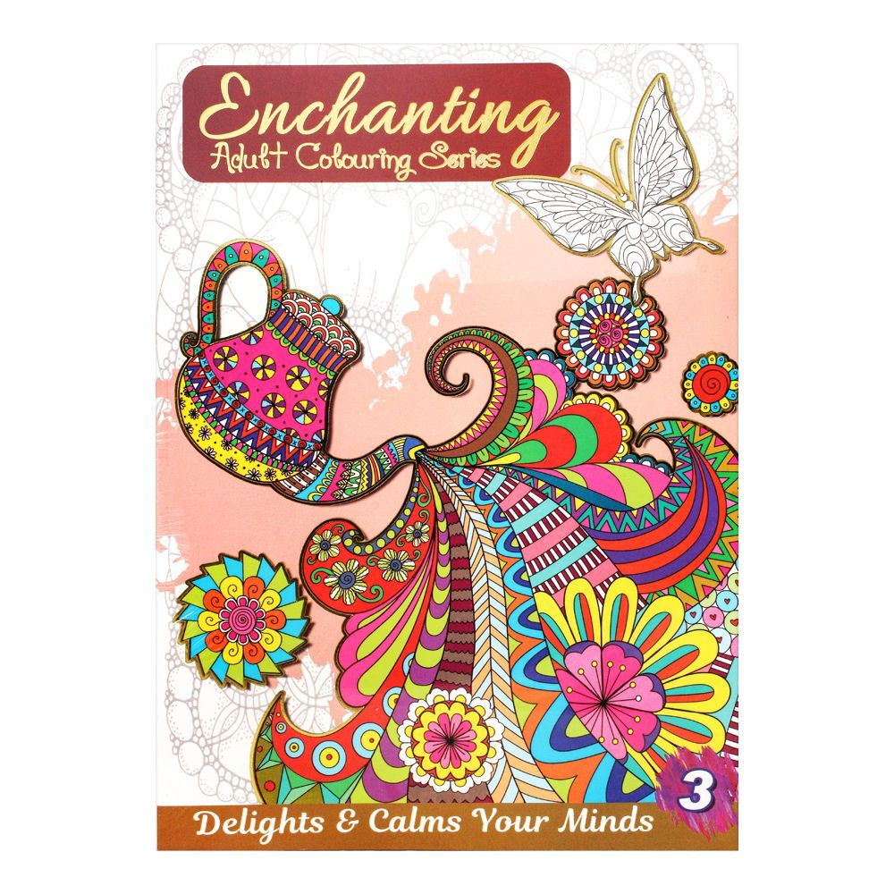 Enchanting Adult Colouring Series Book-3 - Main Image