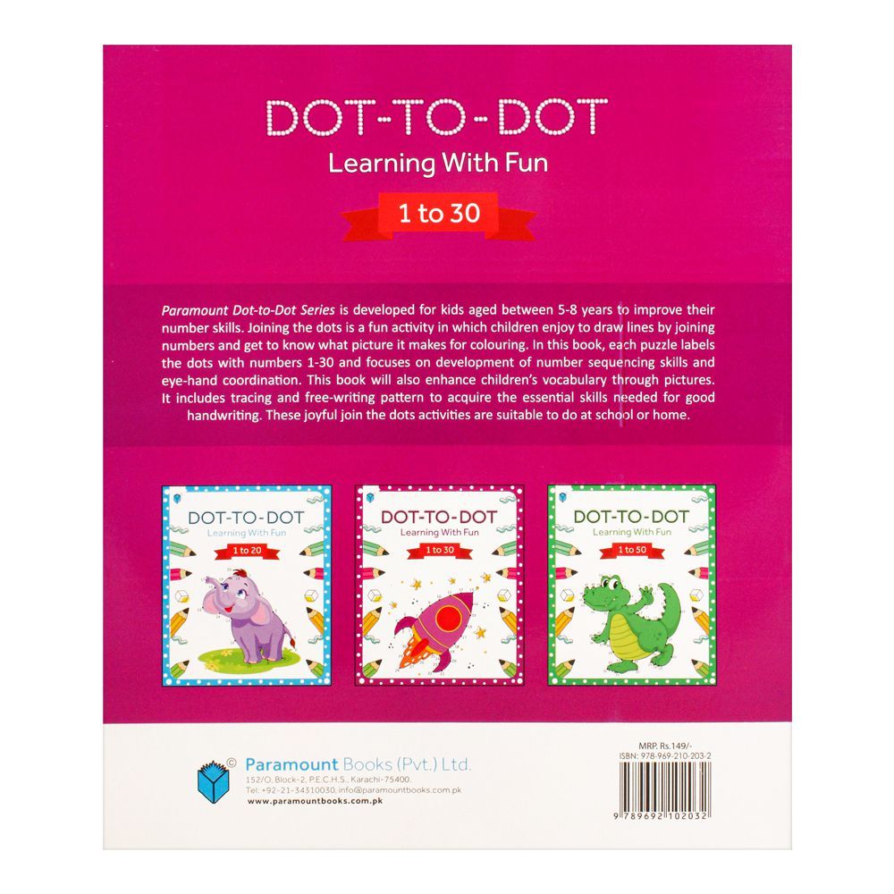 Dot-To-Dot Learning With Fun 1 To 30 Book - Image 2