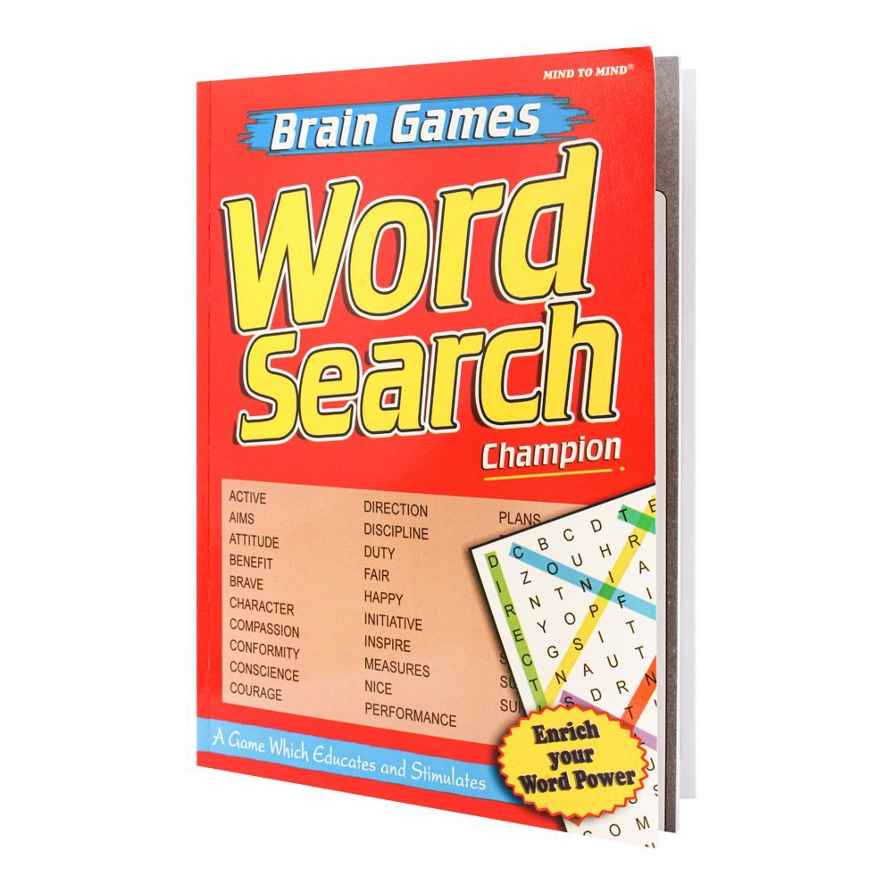 Mind To Mind Brain Games Word Search Champion Book - Main Image