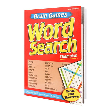 Mind To Mind Brain Games Word Search Champion Book - Main Image