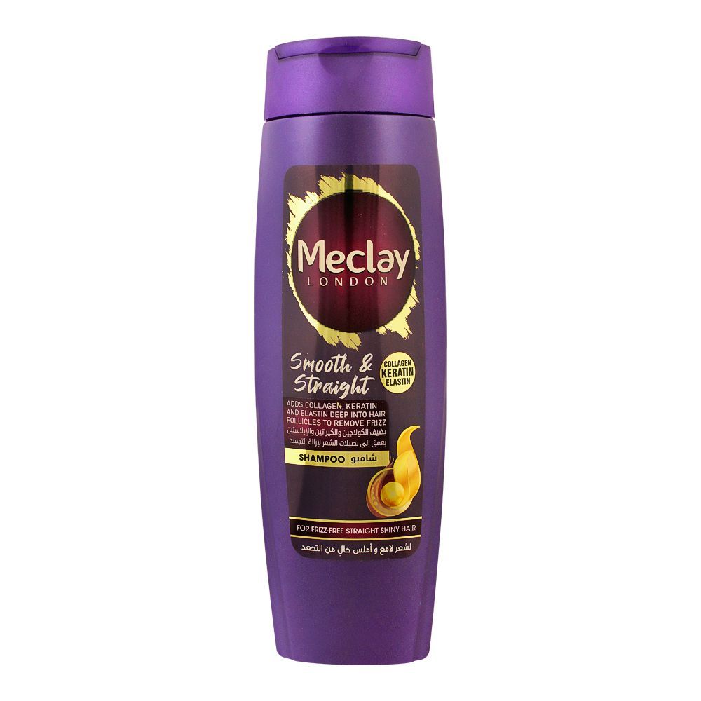 Meclay London Collagen Keratin Elastin Smooth & Straight Shampoo, 185ml - Main Image