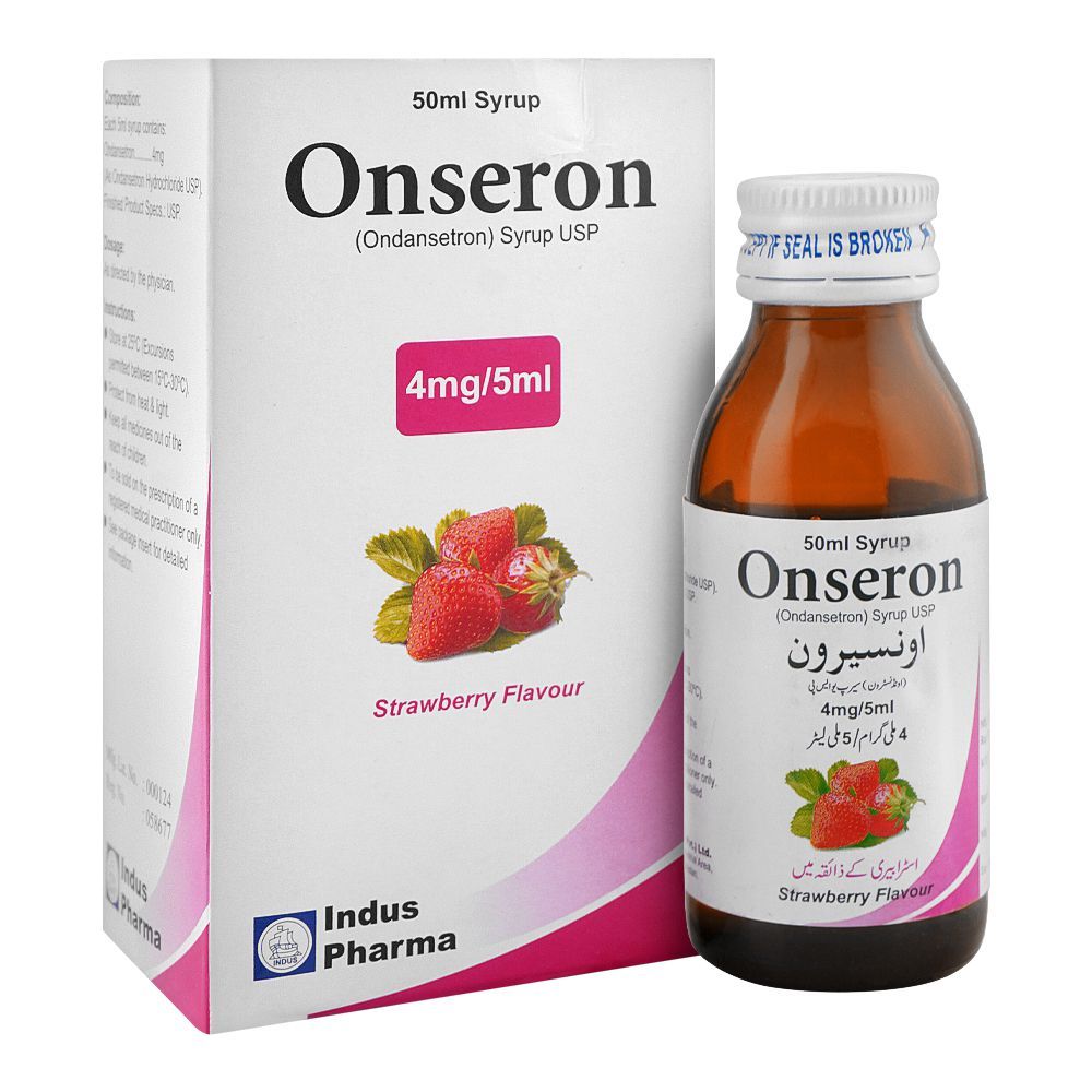 Indus Pharma Onseron Syrup, 4mg/5ml, 50ml - Main Image