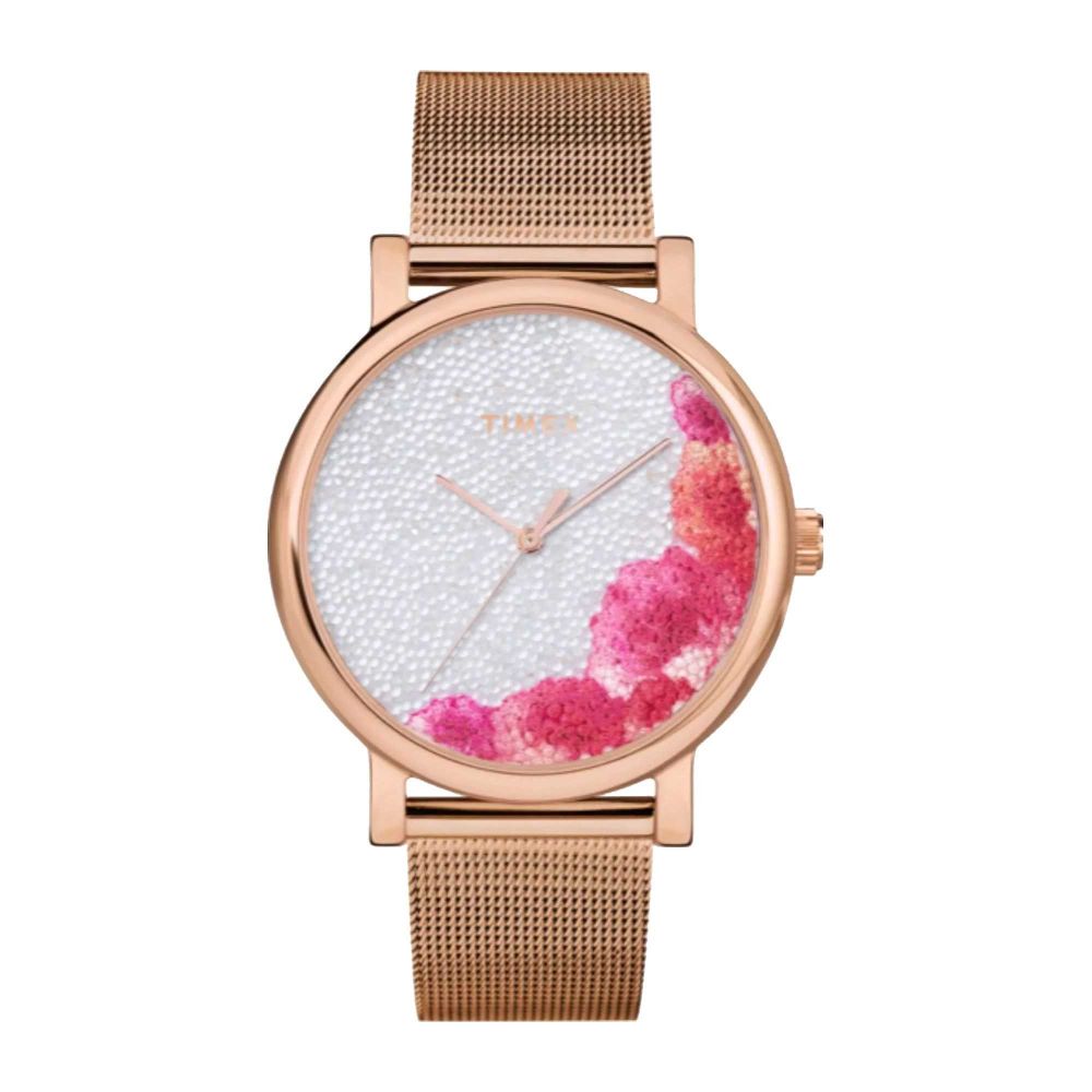 Timex Women's Rust Gold Round Dial With Bracelet Analog Watch, TW2U18700 - Main Image