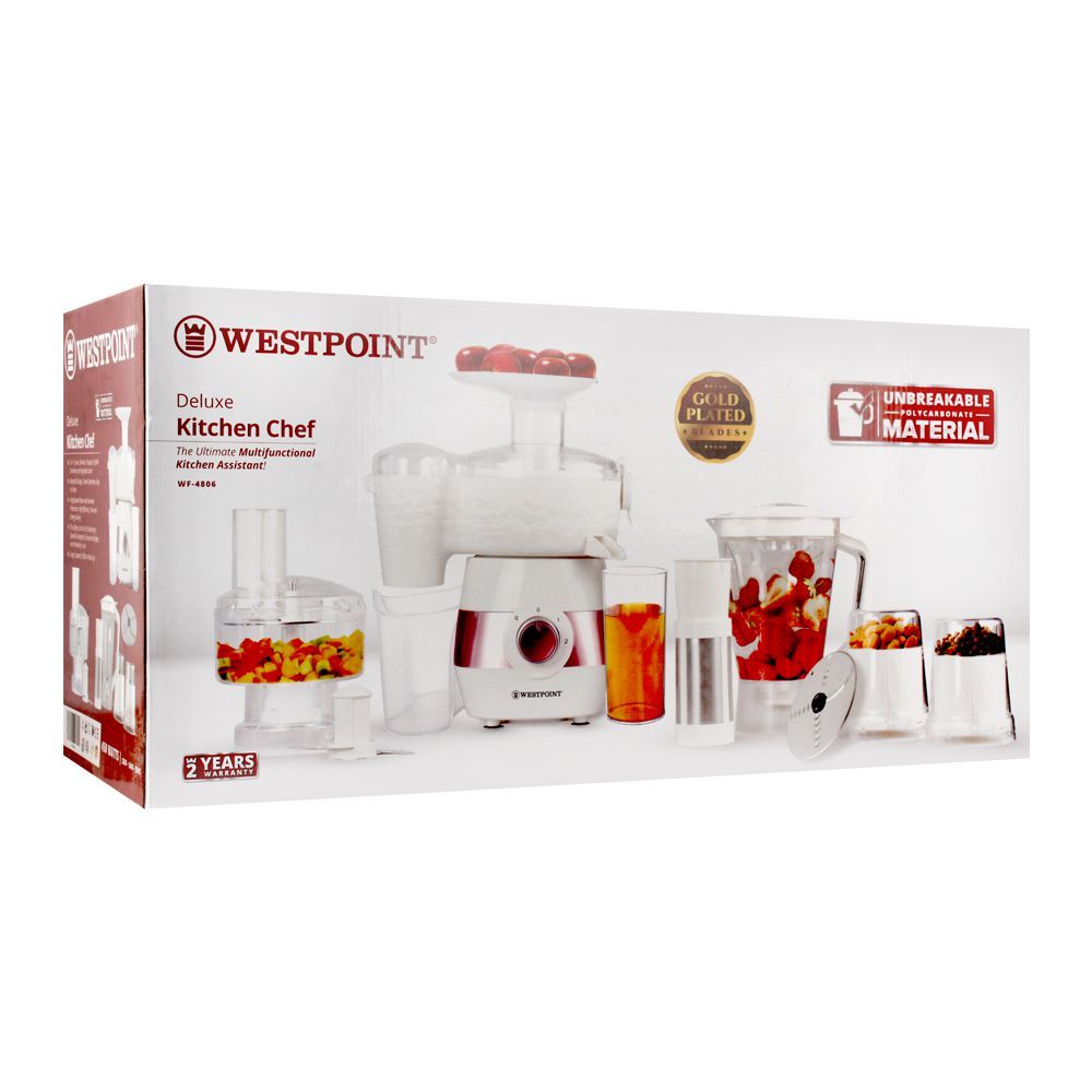 West Point Deluxe 5-In-1 Kitchen Chef Food Processor, WF-4806 - Image 2
