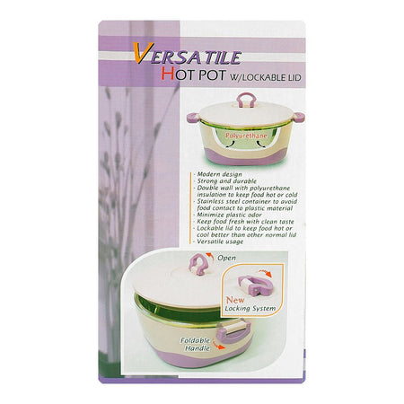 Happy Ware Hot Pot With Lockable Lid, 26.5 x 20 x 11cm, 1800ml, Beige, SU-631 - Image 6