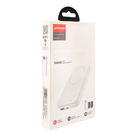 Joyroom Magnetic Wireless 10000mAh Fast Charging Mini Power Bank, 20W, White, JR-W020 - Image 2