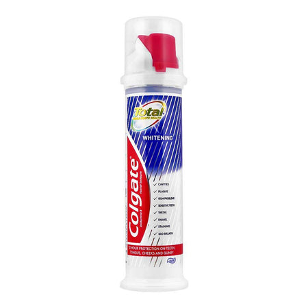 Colgate Total Whitening Antibacterial & Fluoride Toothpaste Pump, 100ml - Main Image