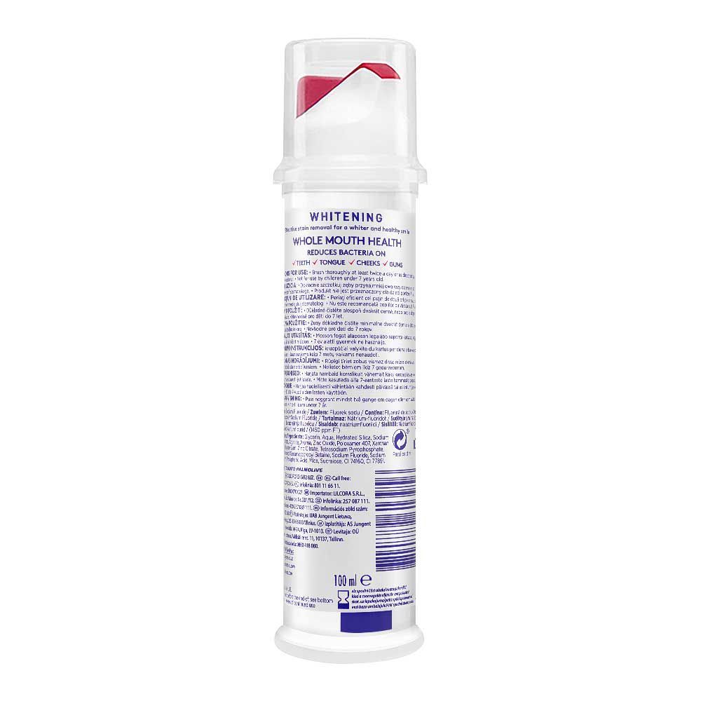Colgate Total Whitening Antibacterial & Fluoride Toothpaste Pump, 100ml - Image 2