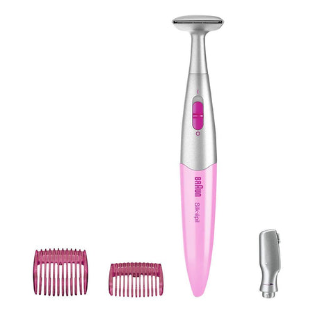 Braun Silk Epil 3-In-1 Bikini Trimmer, Pink and Grey, FG1100 - Main Image