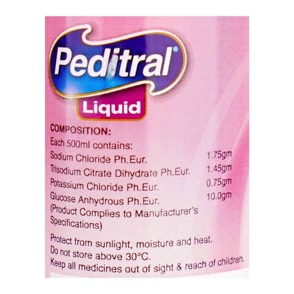 Peditral Bubble Gum Liquid, Oral Rehydration Solution For Dehydration, 500ml - Image 3