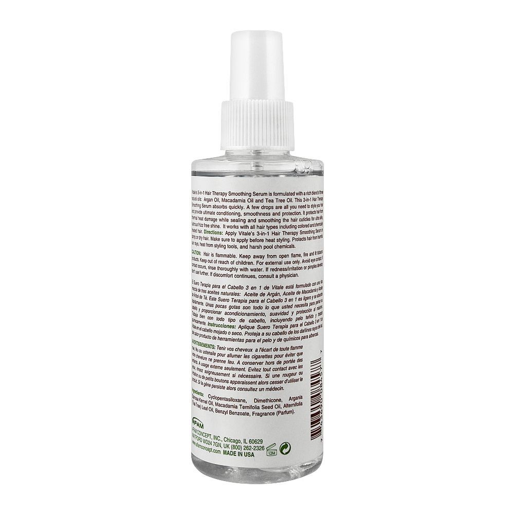 Vitale 3-In-1 Hair Therapy Smoothing Serum, 178ml - Image 2