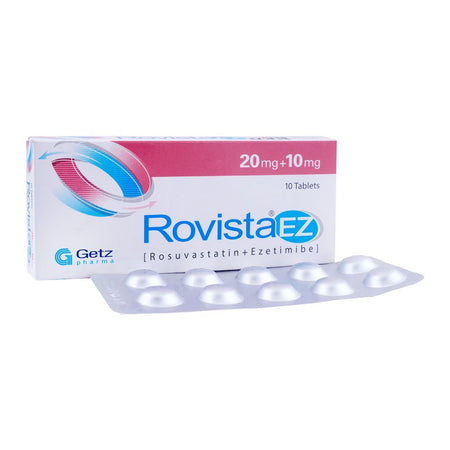 Getz Pharma Rovista EZ Tablet, 20mg + 10mg, 10-Pack - Main Image