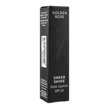 Golden Rose Sheer Shine SPF 25 Stylo Lipstick, 04 - Image 4