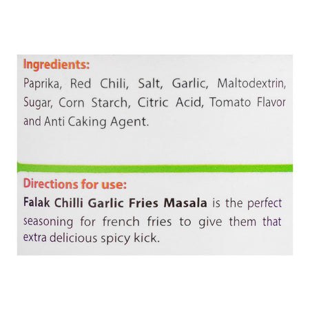 Falak Chilli Garlic Fries Masala, 75g - Image 4