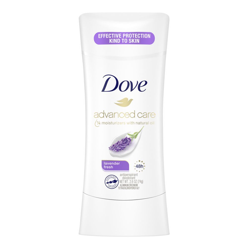 Dove Advanced Care 48H Lavender Fresh Deodorant Stick, For Women, 74g - Main Image
