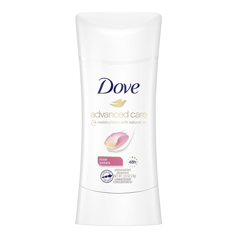 Dove Advanced Care 48H Rose Petal Deodorant Stick, For Women, 74g - Main Image