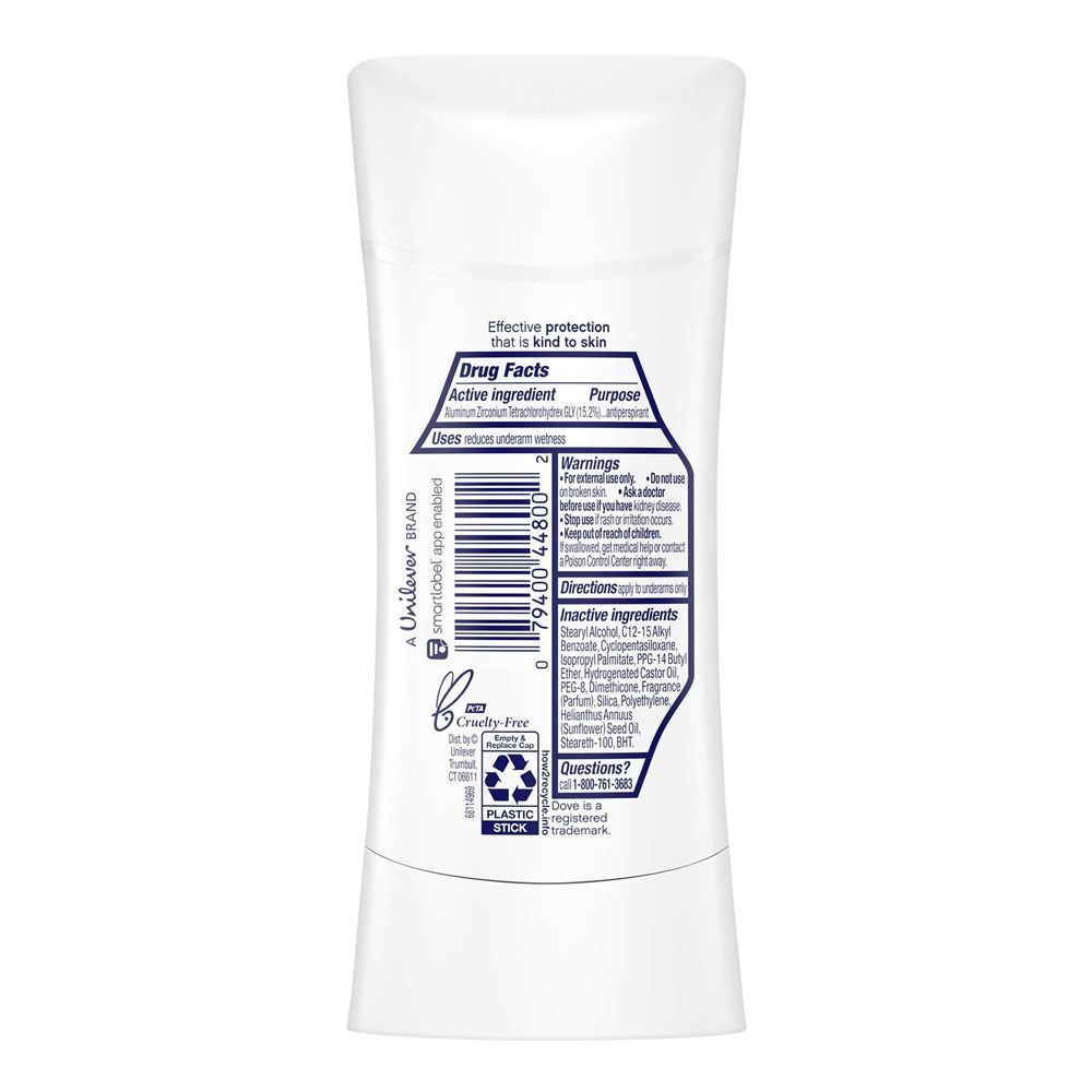 Dove Advanced Care 48H Rose Petal Deodorant Stick, For Women, 74g - Image 2