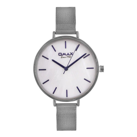 Omax Women's Chrome Round Dial With Bracelet Analog Watch, SH01P36B - Main Image